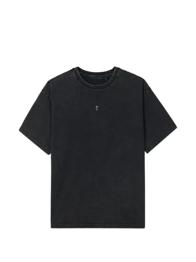 Five Cm Embroidered T-shirt In Black