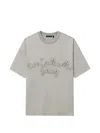 Five Cm Embroidered T-shirt In Gray