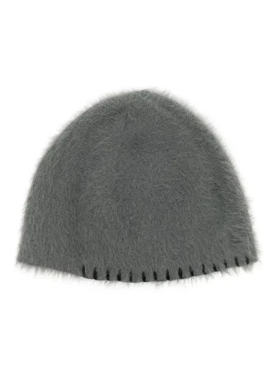Five Cm Faux-fur Beanie In Grau