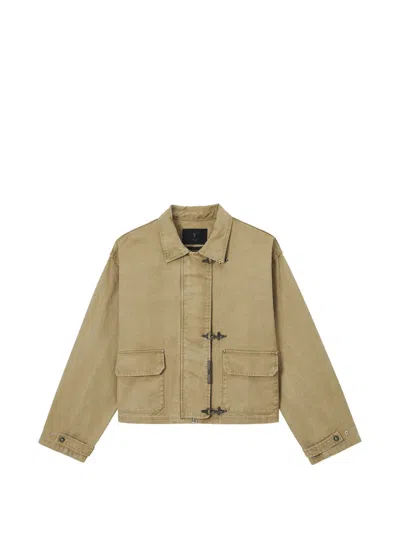 Five Cm Flap-pocket Hook Jacket In Neutral