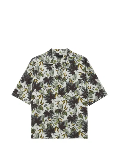 Five Cm Floral Pocket Shirt In Neutral