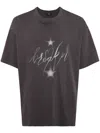 Five Cm Glitter-star Cotton T-shirt In Grey