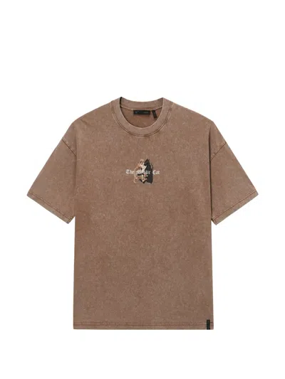 Five Cm Graphic Crewneck T-shirt In Brown
