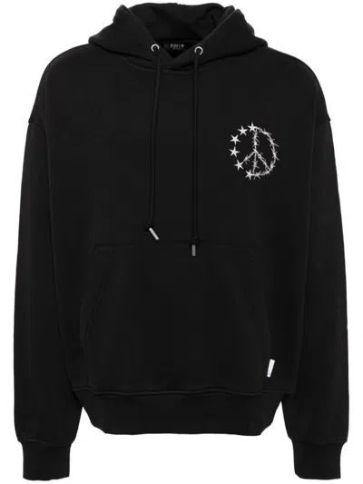 Five Cm Graphic Hoodie In Black