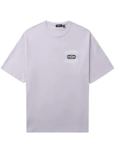 Five Cm Graphic-print Cotton T-shirt In Purple