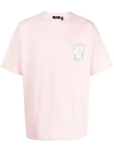 Five Cm Graphic-print Cotton T-shirt In Rosa