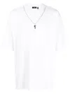 Five Cm Graphic-print Cotton T-shirt In White
