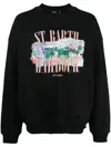 Five Cm Graphic-print Jersey-texture Sweatshirt In Schwarz