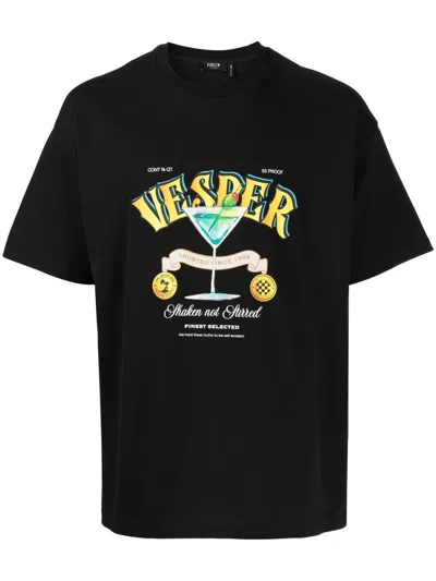 Five Cm Graphic-print Short-sleeve T-shirt In Black