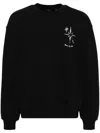 Five Cm Graphic Print Sweatshirt In 黑色