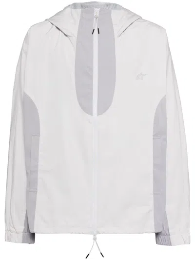 Five Cm Hooded Zip-up Jacket In Grey