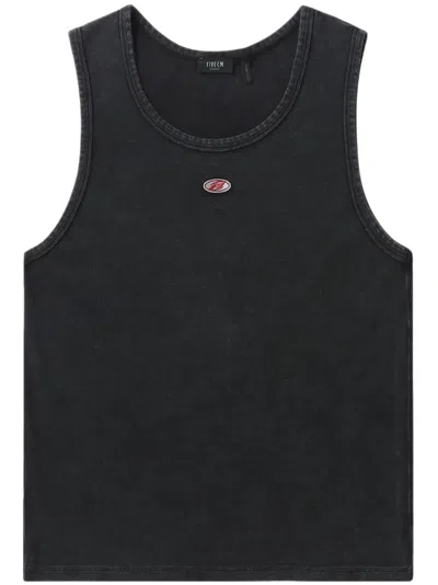 Five Cm Logo-appliqué Round-neck Tank Top In Black