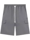 Five Cm Logo-embroidered Drawstring Shorts In Grey