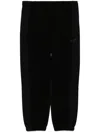 Five Cm Logo-embroidered Pants In Schwarz