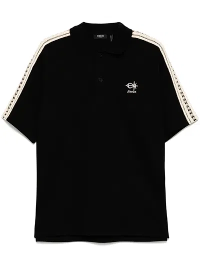 Five Cm Poloshirt Mit Logo-stickerei In Schwarz