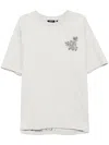 Five Cm Logo-embroidered T-shirt In Grau