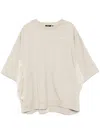 Five Cm Logo-embroidered T-shirt In Neutrals