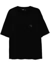 Five Cm Logo-embroidered T-shirt In Schwarz