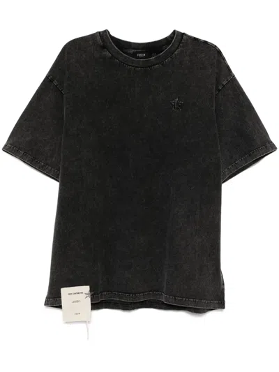 Five Cm Logo-embroidered T-shirt In Schwarz
