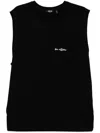 Five Cm Logo-embroidered Vest In Schwarz