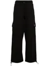Five Cm Logo-patch Cargo Track Pants In Black