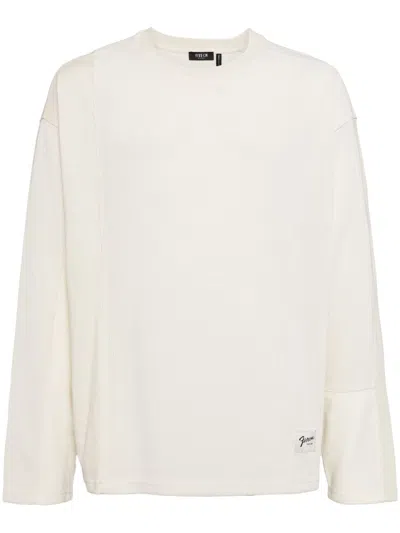 Five Cm Logo-patch Crew-neck Jumper In White