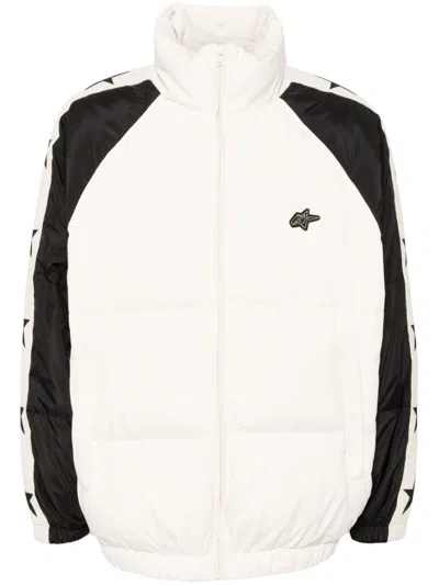 Five Cm Logo-patch Down Jacket In Neutrals