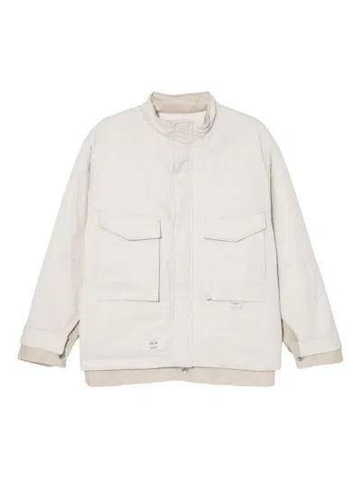 Five Cm Logo-patch Jacket In White