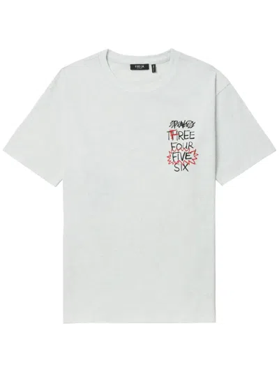Five Cm Logo-print Cotton T-shirt In Grey