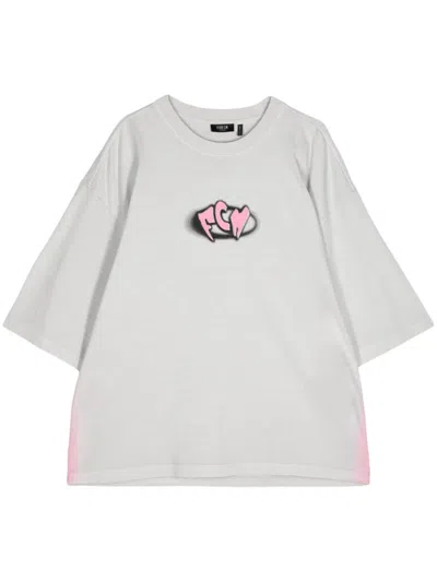 Five Cm Logo-print Cotton T-shirt In Grey