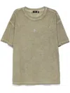 Five Cm Logo-studded T-shirt In Green