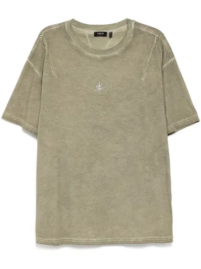 Five Cm Logo-studded T-shirt In Green