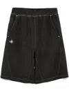 Five Cm Shorts Mit Logo-patch In Grau