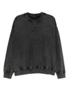 Five Cm Logo Washed Sweatshirt In Black