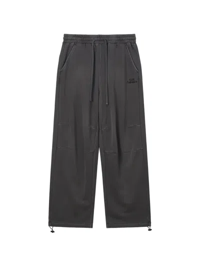 Five Cm Logo-embroidered Drawstring Track Pants In Gray