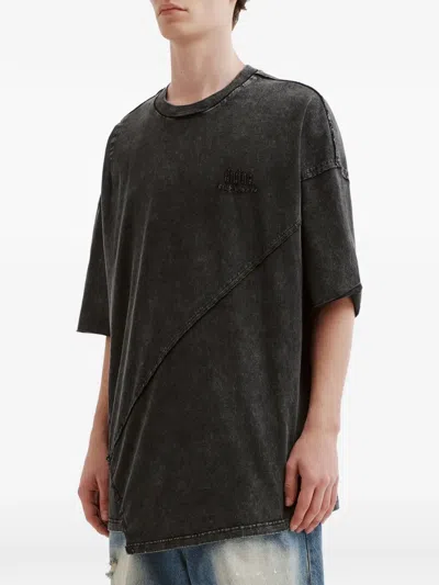Five Cm Logo-embroidered T-shirt In Black