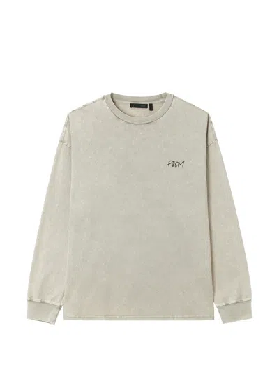 Five Cm Logo-print Long-sleeve T-shirt In Neutral