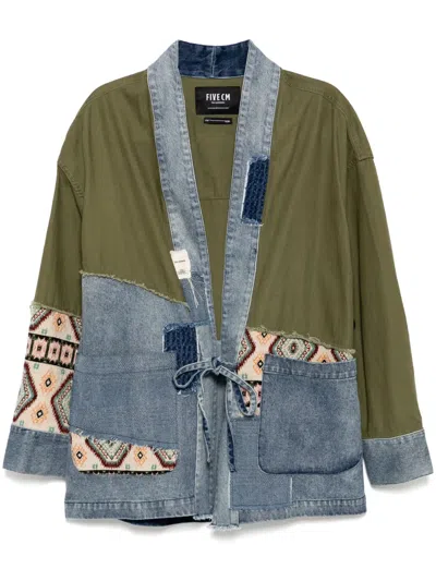 Five Cm Klassische Jeansjacke In Grün