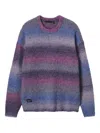 Five Cm Ombré Striped Sweater In Purple