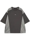 Five Cm Panelled Cotton T-shirt In 灰色