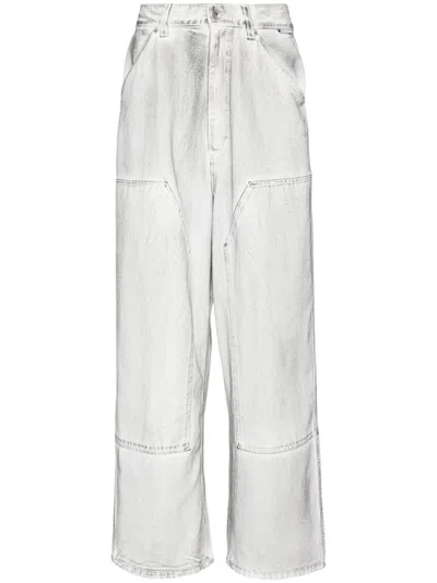 Five Cm Panelled Jeans In Weiss