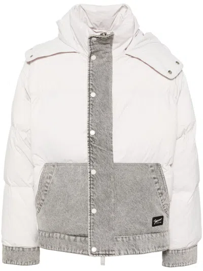 Five Cm Panelled Padded Jacket In White
