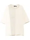 Five Cm Panelled T-shirt In Nude