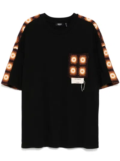 Five Cm Panelled T-shirt In Schwarz