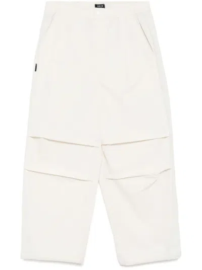 Five Cm Panelled Wide-leg Trousers In Nude