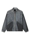 Five Cm Panelled Zip-up Windbreaker In Gray