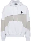 Five Cm Patchwork Hoodie In Grey