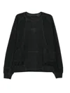 Five Cm Patchwork Sweatshirt In Black