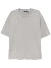 Five Cm Patchwork T-shirt In Grey