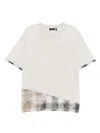 Five Cm Patchwork T-shirt In Neutrals